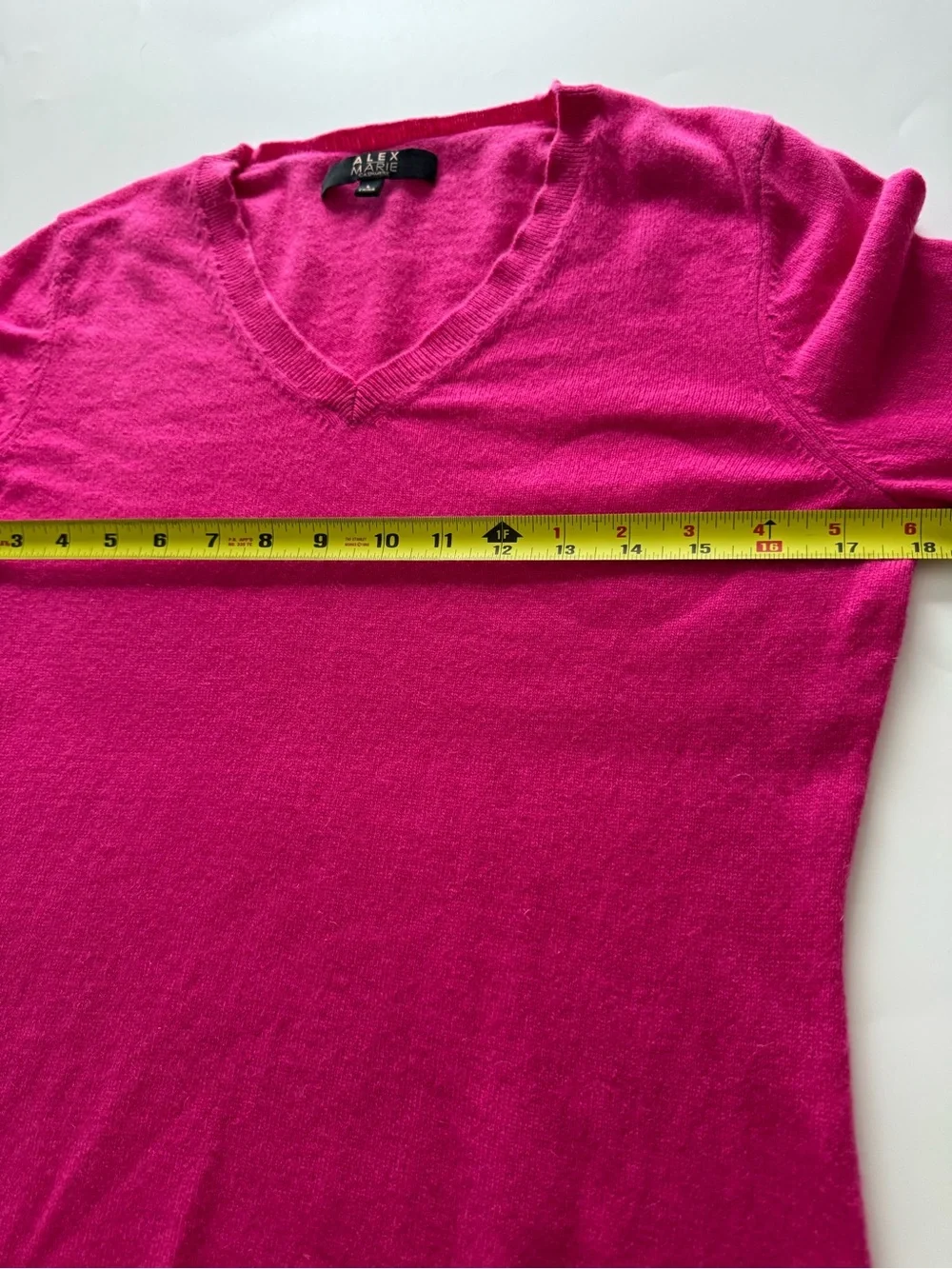 Alex Marie Women's V-Neck Sweater - Hot Pink
